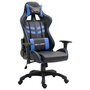 Voir la diapositive 1 : VIDAXL Chaise de jeu Bleu Similicuir