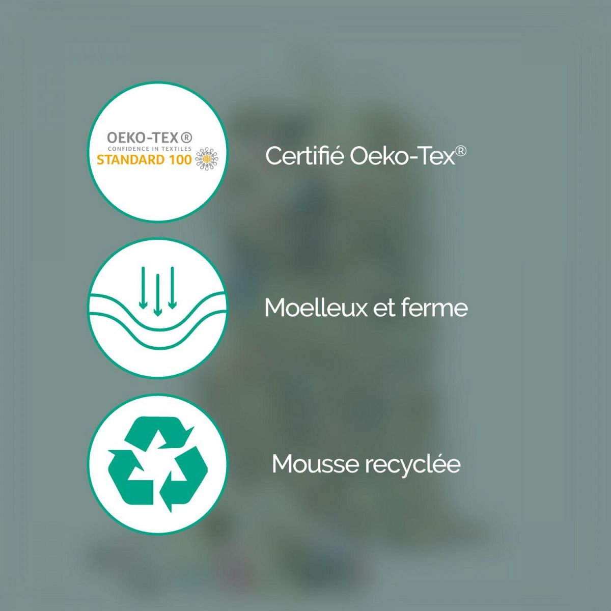 VIVEZEN Flocons de mousse polyuréthane de rembourrage recyclée