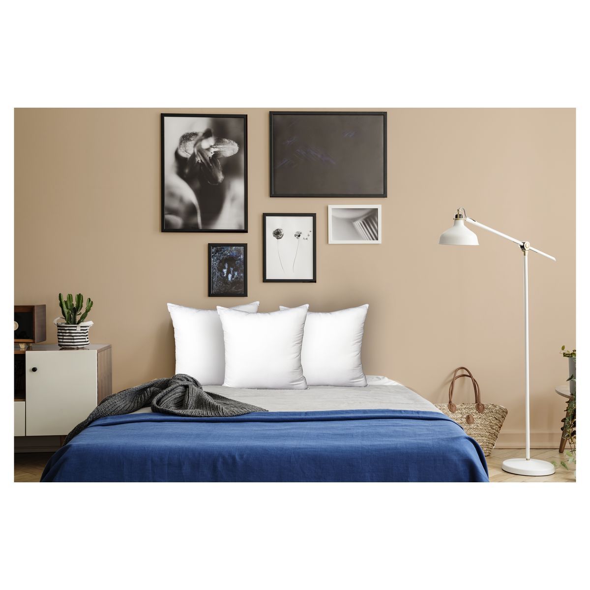 DODO Oreiller confort moelleux en polyester toucher peau de pêche EROS