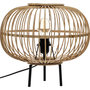 Voir la diapositive 2 : ATMOSPHERA Lampe à poser trepied design bambou Eads - H. 31 cm - Marron