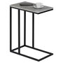 IDIMEX Bout de canapé DEBORA table d'appoint table à café table basse de salon cadre en métal noir et plateau en MDF décor béton