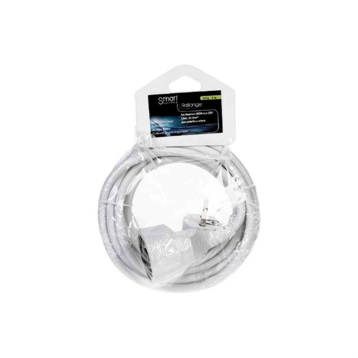 FIVE Rallonge Electrique  Terre  3m Blanc