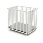 WEBABY Parc bébé pliant en bois 70 x 100 cm. Coloris disponibles : Beige