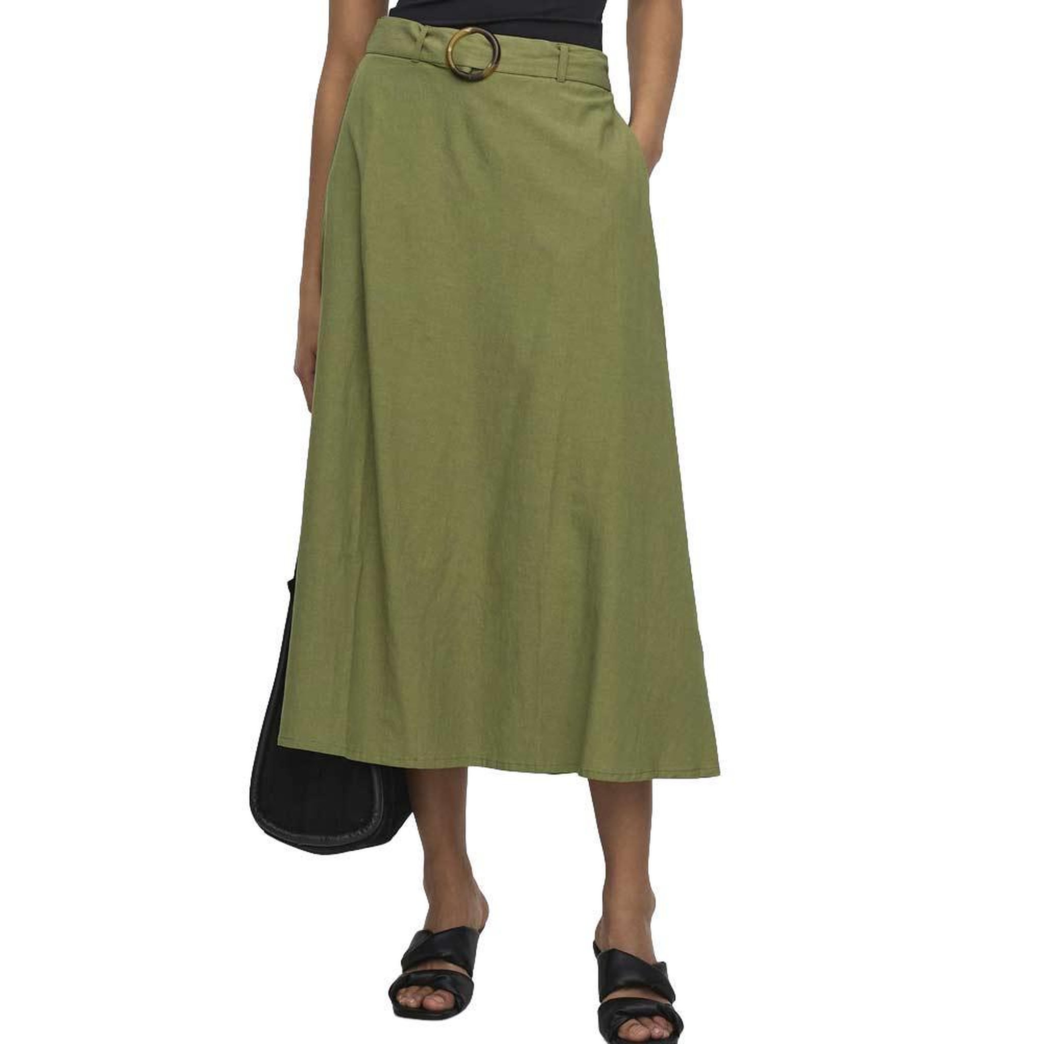 JACQUELINE DE YONG Jupe Verte Femme JDY Milan. Coloris disponibles : Vert