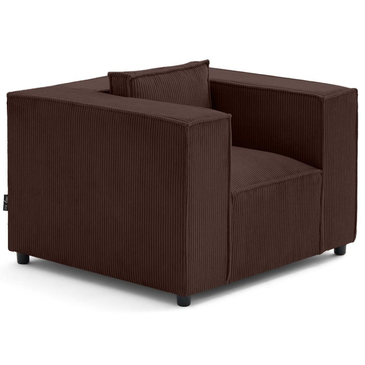 LISA DESIGN Stella - fauteuil en velours côtelé