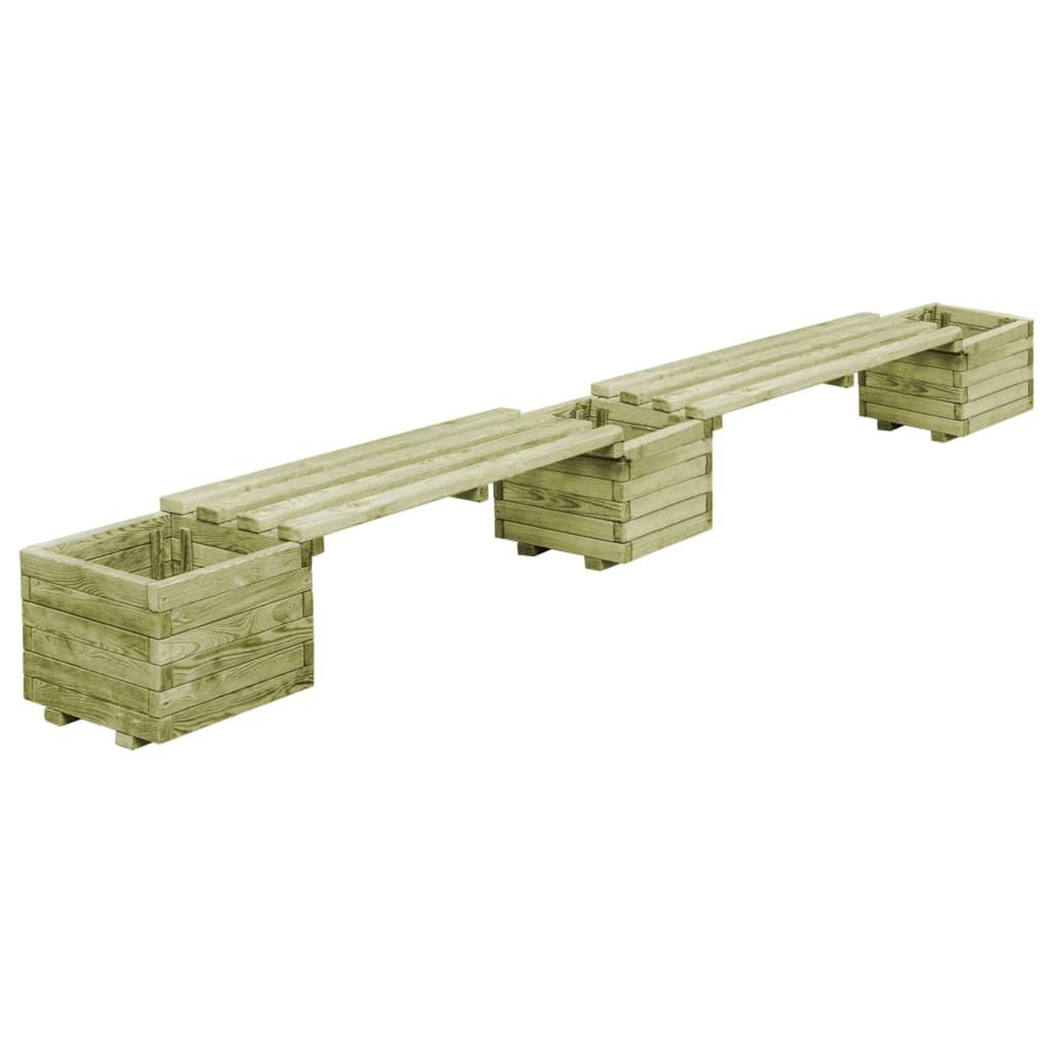 Voir la diapositive 4 : VIDAXL Banc de jardin a jardinieres Bois de pin impregne