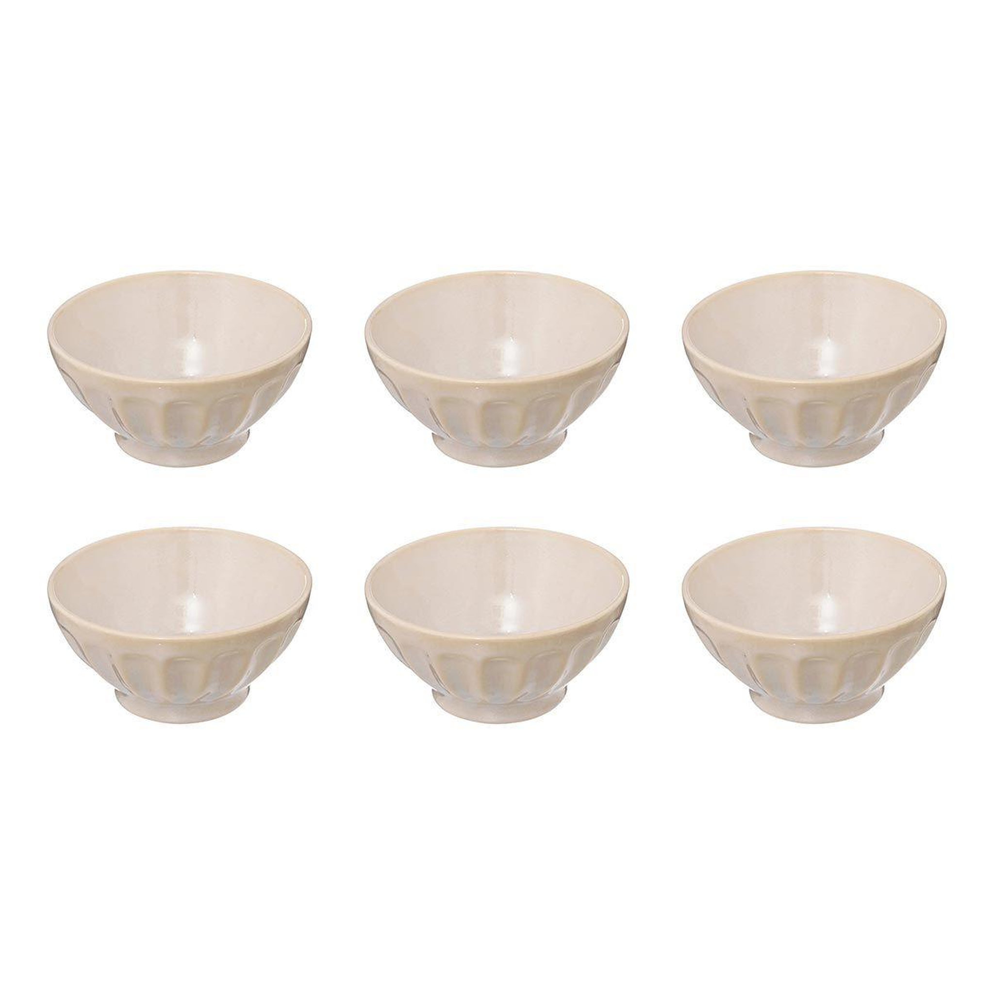 Voir la diapositive 1 : SECRET DE GOURMET Lot de 6 Bols Design   Roma  56cl Beige