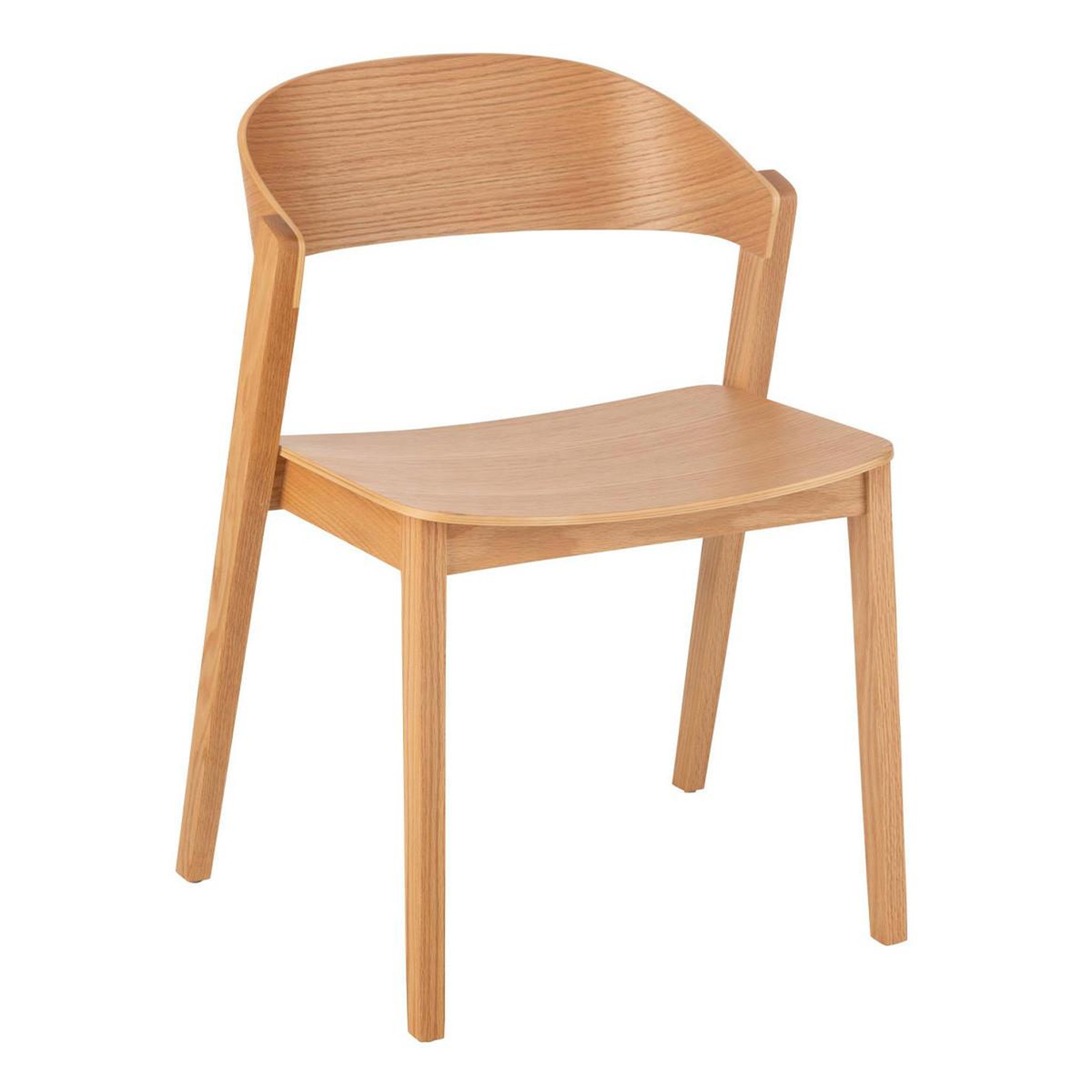 J-LINE Chaise en bois  laga  75cm naturel