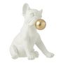 Voir la diapositive 1 : Paris Prix Statuette Déco Chien  Bulle  27cm Blanc