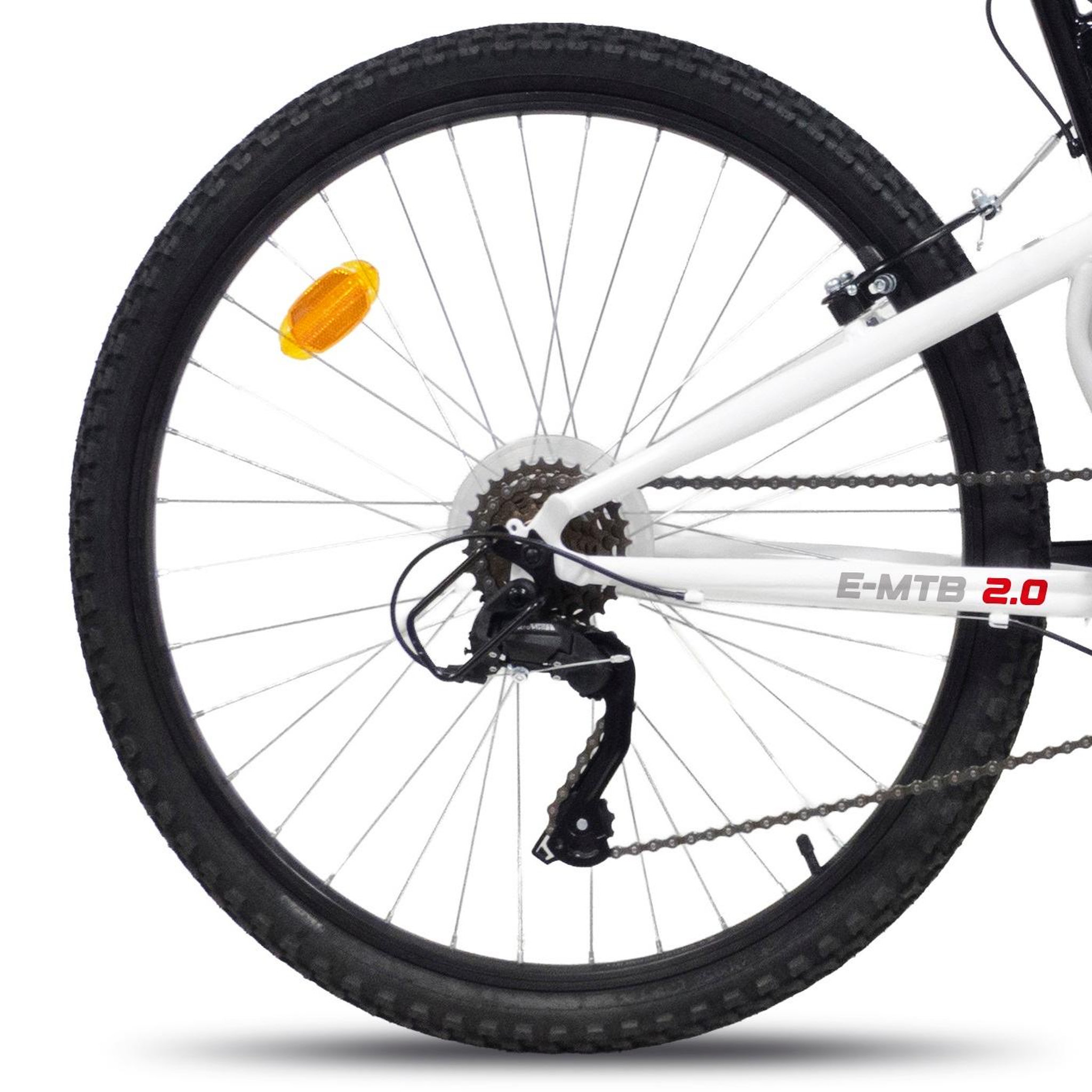 Voir la diapositive 5 : FREERIDER VTT 26'' - Vélo Tout Suspendu - 18 Vitesses - Poignées tournantes - Freins V-Brake en acier - Jantes Aluminium.