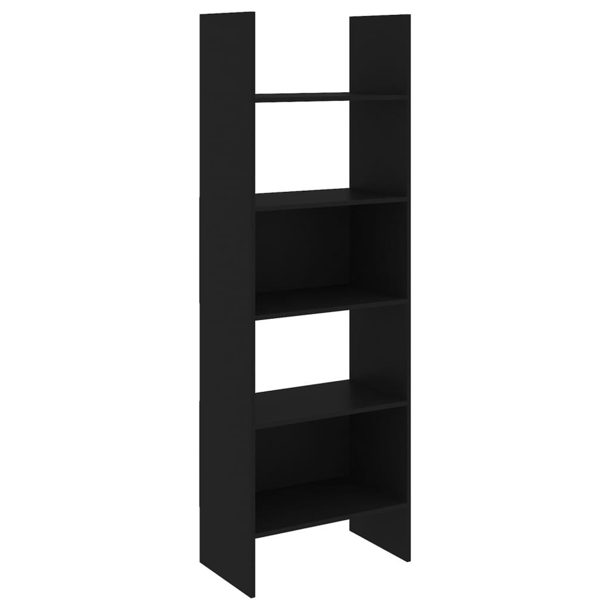 Voir la diapositive 2 : VIDAXL Bibliotheque Noir 60x35x180 cm Bois d'ingenierie