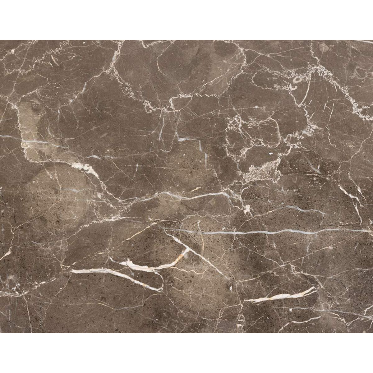 LISA DESIGN Ezaro - table basse ronde - 52 cm - plateau en marbre - pieds en acier