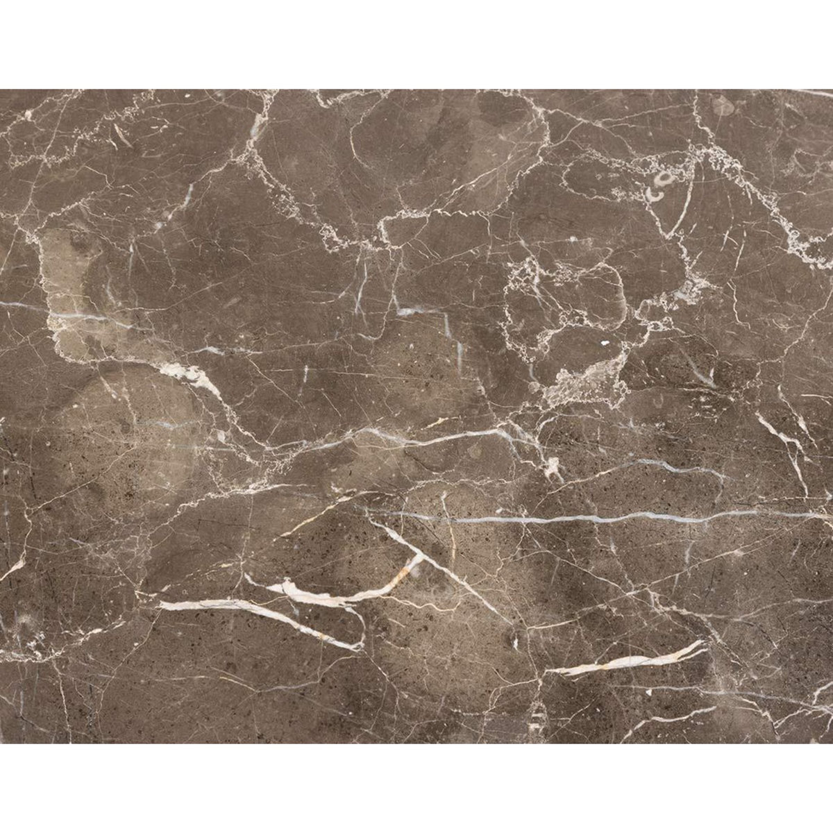 LISA DESIGN Ezaro - table basse ronde - 52 cm - plateau en marbre - pieds en acier