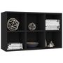 Voir la diapositive 5 : VIDAXL Bibliotheque/Buffet noir 66x30x98 cm bois d'ingenierie