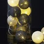 Paris Prix Guirlande Lumineuse Led  Boule  360cm Bleu & Gris
