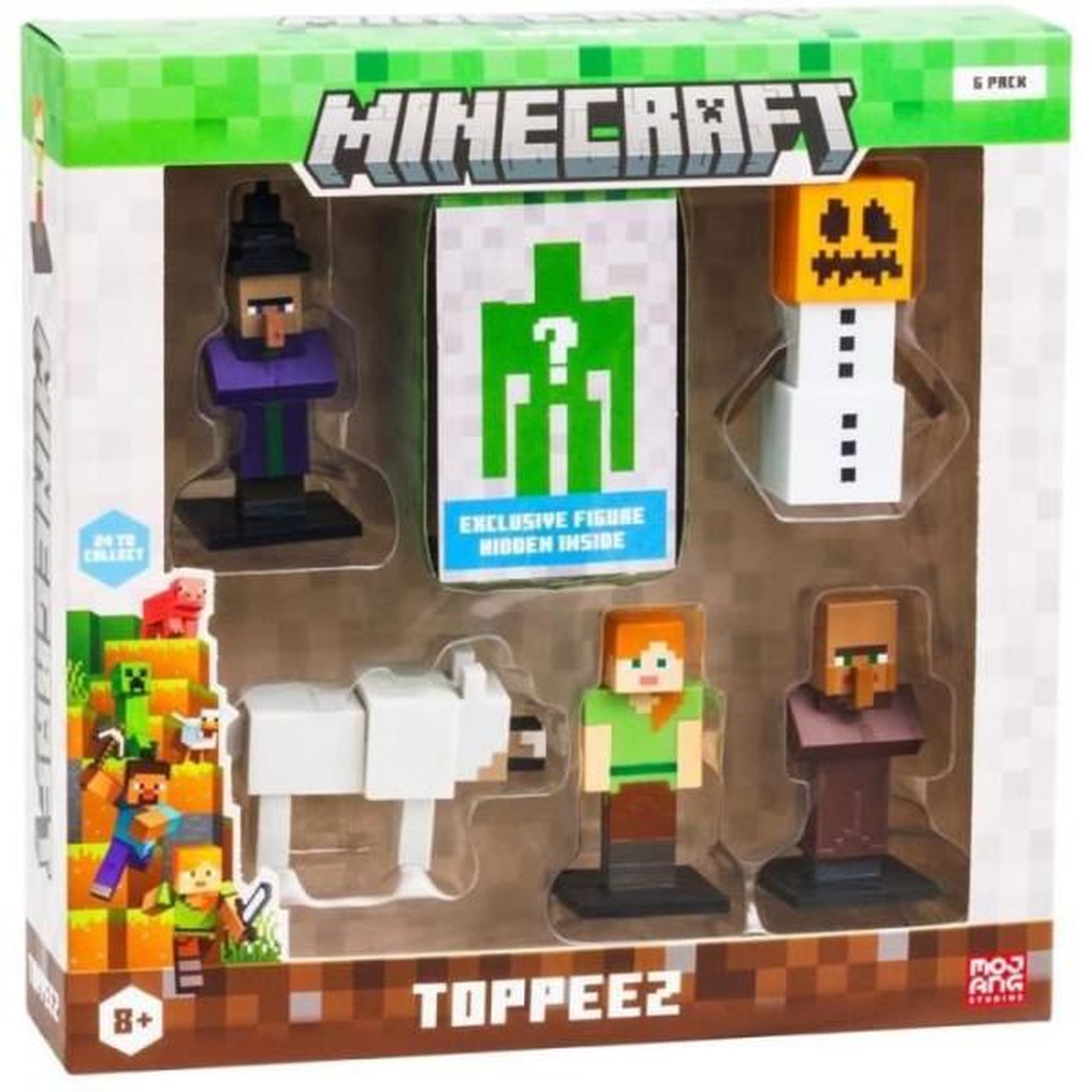 BANDAI Coffret 6 petites figurines - BANDAI - Minecraft - 1 figurine mystere