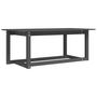 Voir la diapositive 2 : VIDAXL Table basse Gris 110x55x45 cm Bois massif de pin