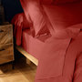Voir la diapositive 5 : Paris Prix Drap Housse  Lina  90x190cm Terracotta