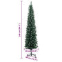 Voir la diapositive 6 : VIDAXL Sapin de Noël artificiel mince 300 LED 240 cm