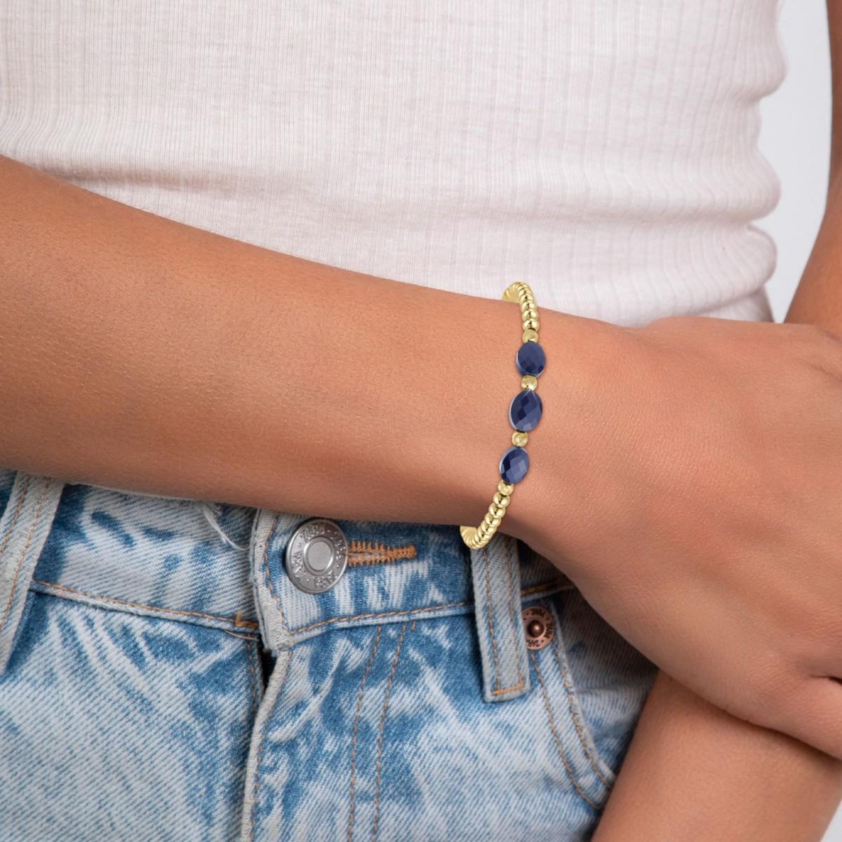 SC BOHEME Bracelet par SC Bohème orné de pierres Lapis Lazuli
