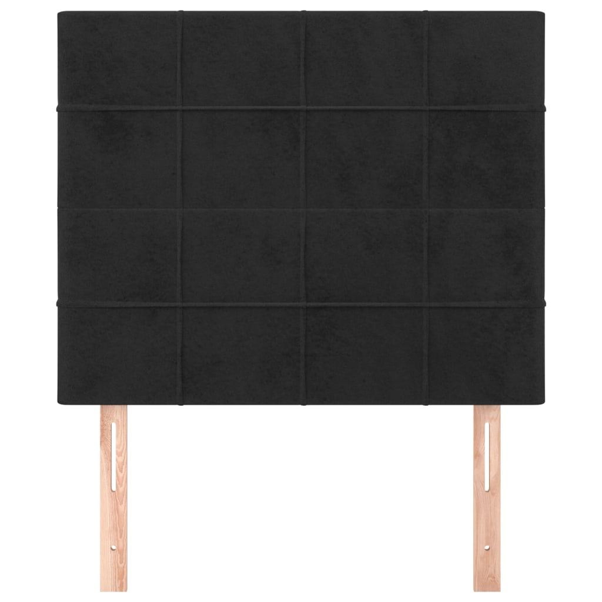 Voir la diapositive 3 : VIDAXL Tetes de lit 2 pcs Noir 100x5x78/88 cm Velours