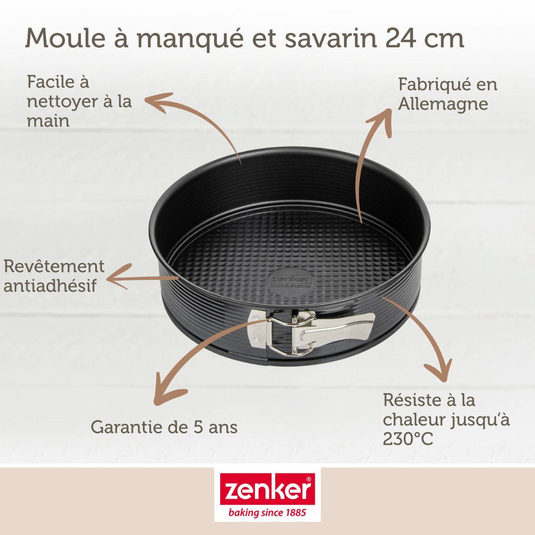 Voir la diapositive 3 : ZENKER Set de 4 ustensiles de pâtisserie moule à gâteaux bols et spatule black mettallic black mettallic zenker  black mettallic