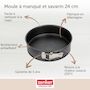 Voir la diapositive 3 : ZENKER Lot comprenant 1 Moule à manqué et à savarin 24 cm, 1 spatule Zenker et 2 bols à mixer en inox Fackelmann