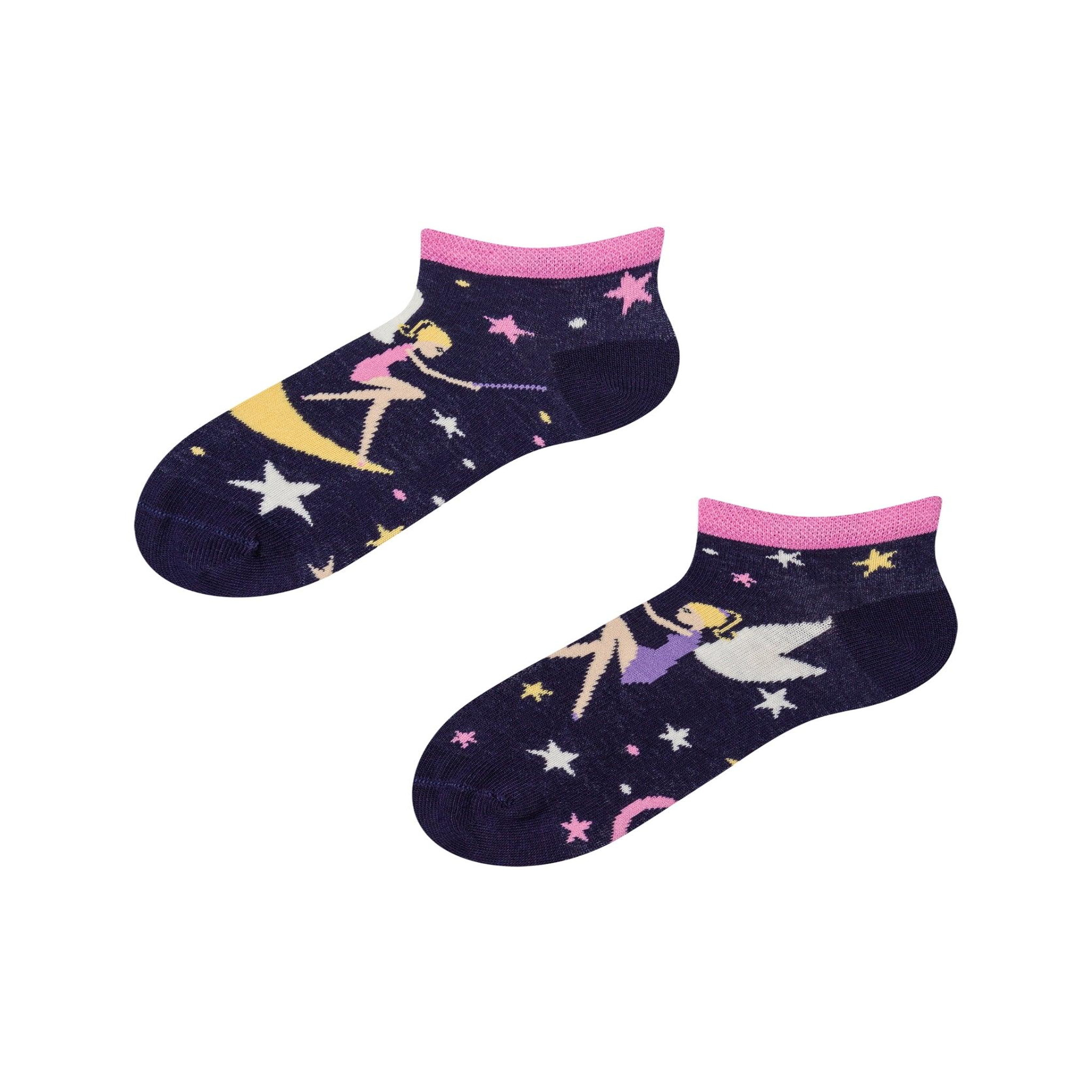 DEDOLES Socquettes enfants fée des étoiles. Coloris disponibles : Bleu
