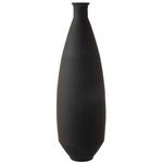 Paris Prix Vase Design en Verre  Gentle  80cm Noir Mat
