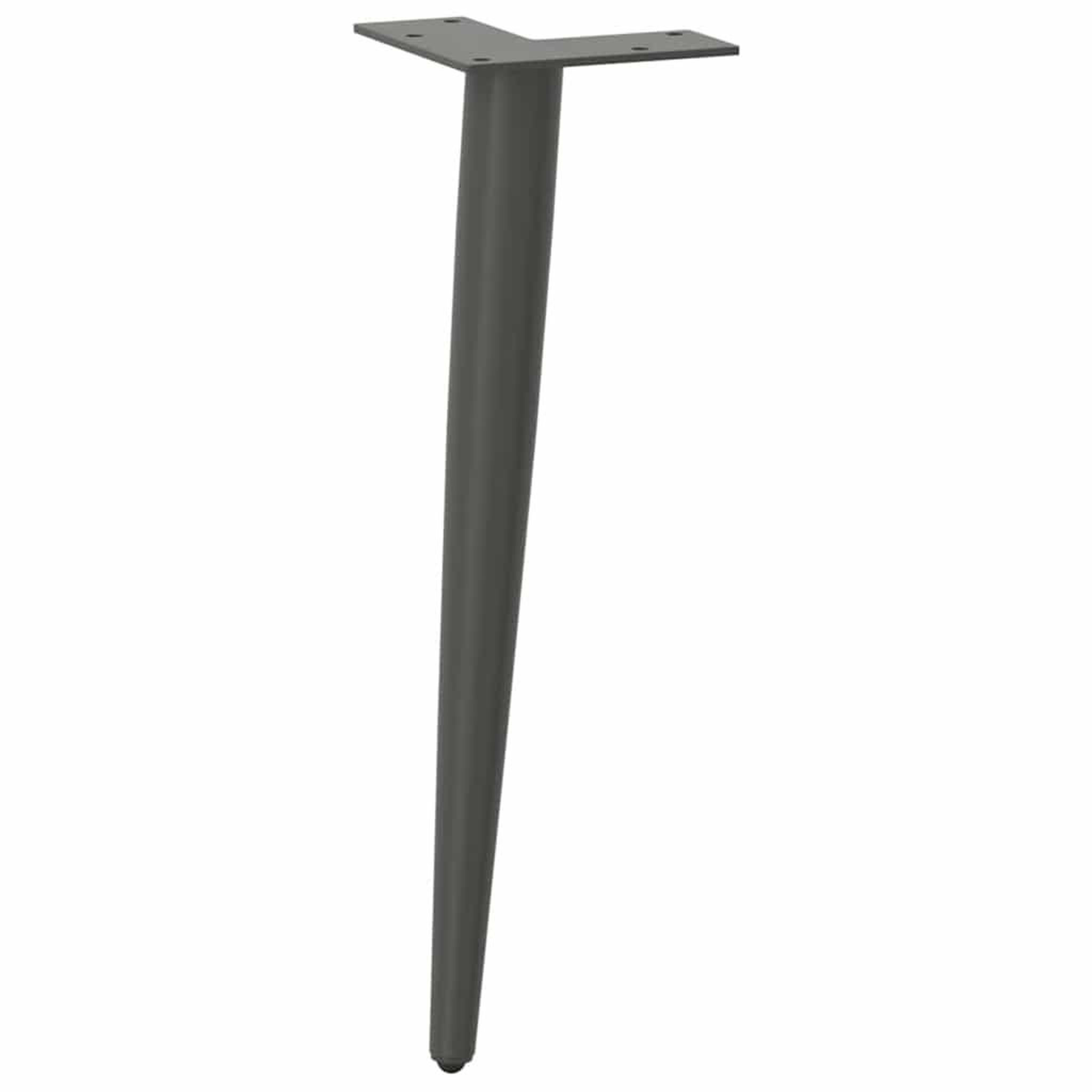 Voir la diapositive 4 : VIDAXL Pieds de table basse forme conique 4 pcs anthracite 42-43 cm