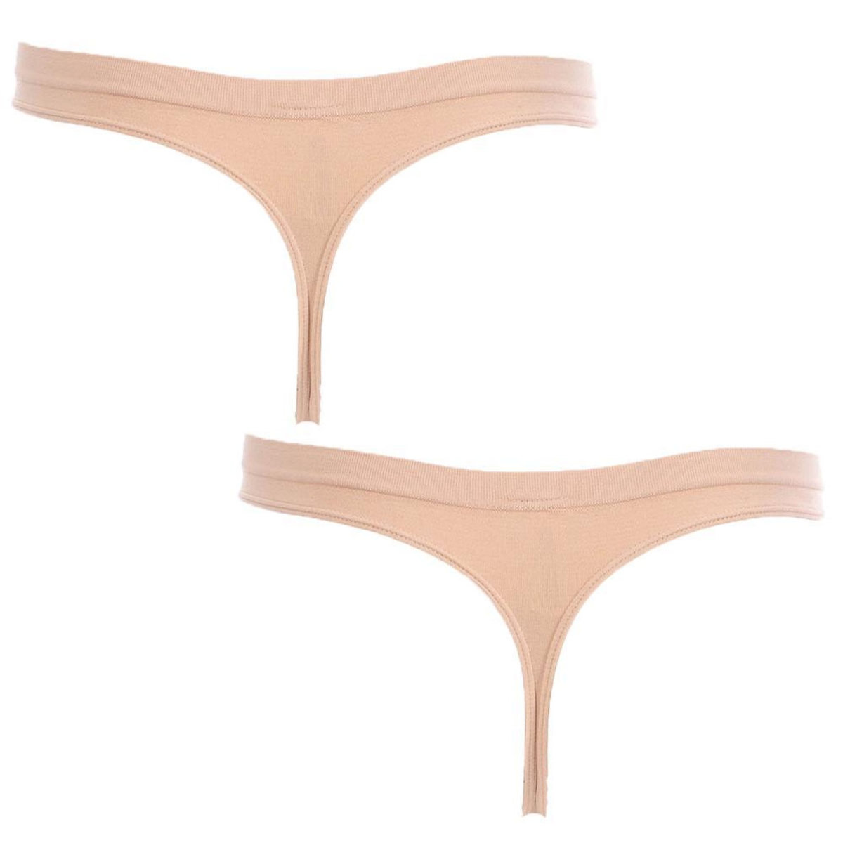 DIM Lot de 2 Strings Microfibre Nude femme Dim D05E1