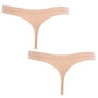 Voir la diapositive 2 : DIM Lot de 2 Strings Microfibre Nude femme Dim D05E1