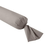 DODO Taie de traversin Influence Percale Fumée. Coloris disponibles : Gris
