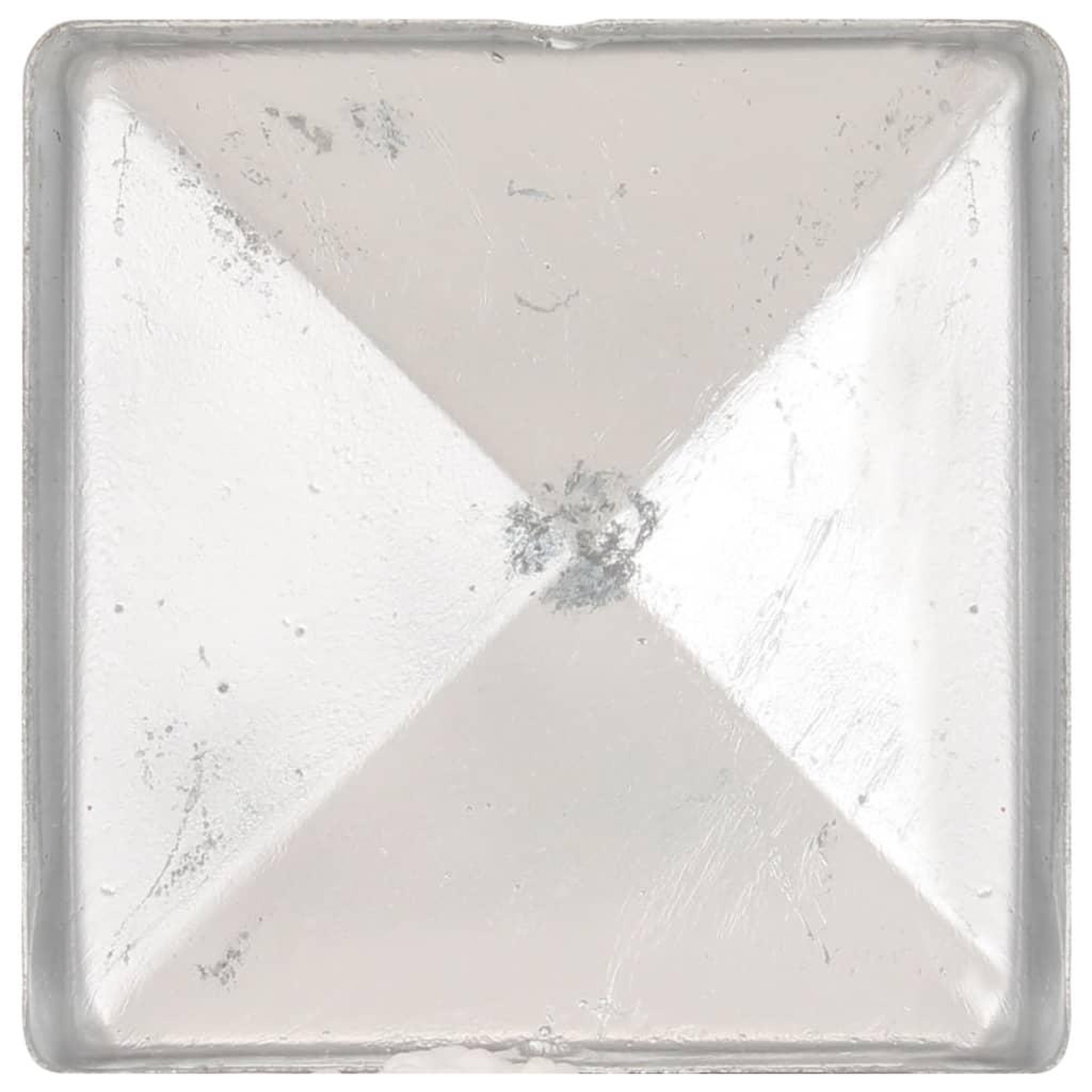 Voir la diapositive 5 : VIDAXL Bouchons de poteau de cloture 6 pcs Metal galvanise 71x71 mm