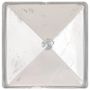 Voir la diapositive 5 : VIDAXL Bouchons de poteau de cloture 6 pcs Metal galvanise 71x71 mm