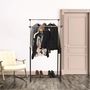 Voir la diapositive 5 : Paris Prix Portant à Vêtements Roulettes  Double  160cm Noir