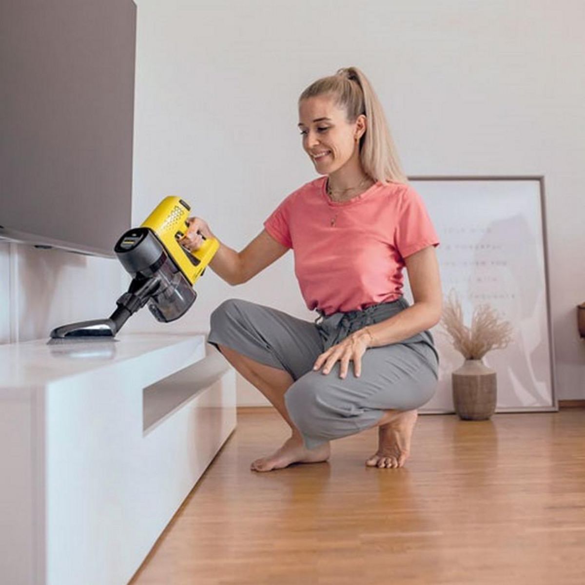 KARCHER Aspirateur balai rechargeable 21.6v jaune/noir - 11986200
