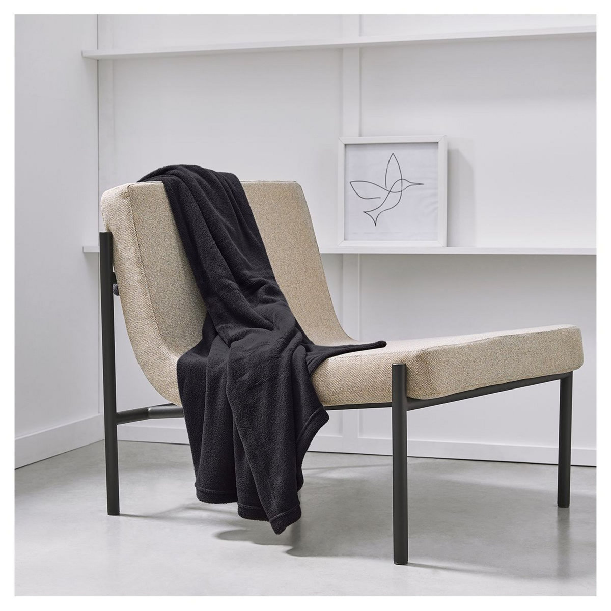 TODAY Plaid Moelleux uni