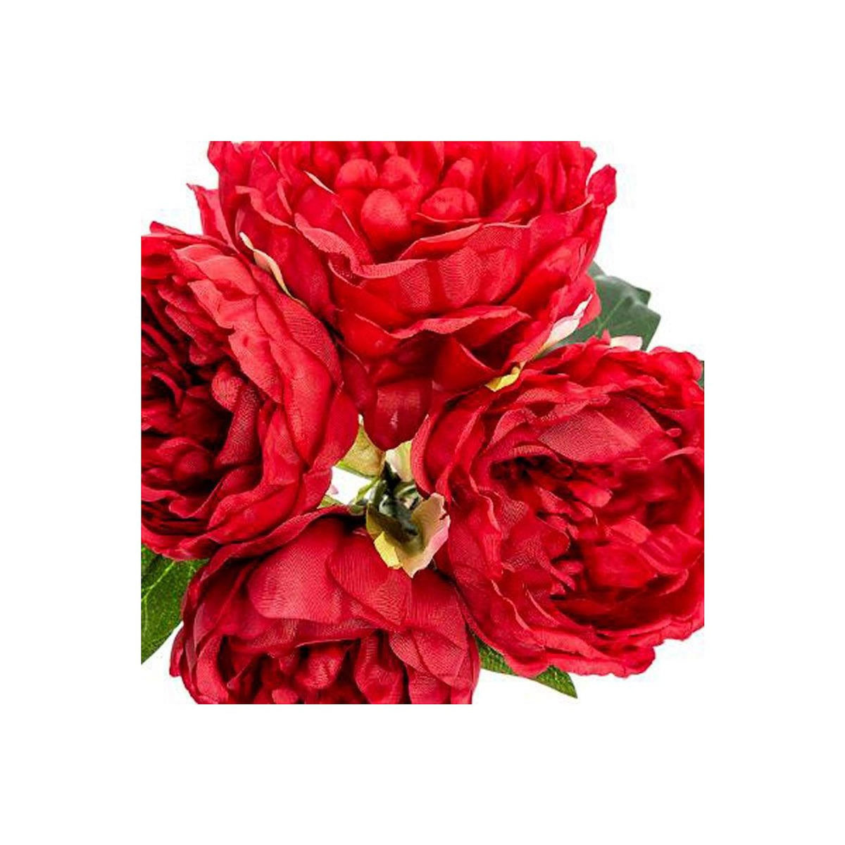 ATMOSPHERA Bouquet de Fleurs  4 Pivoines  30cm Rouge