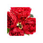 Voir la diapositive 2 : ATMOSPHERA Bouquet de Fleurs  4 Pivoines  30cm Rouge