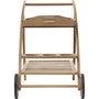 Voir la diapositive 4 : HESPERIDE Desserte de jardin en bois à roulettes Tiwi - L. 105 x H. 78 cm - Beige