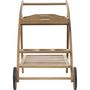 Voir la diapositive 4 : HESPERIDE Desserte de jardin en bois à roulettes Tiwi - L. 105 x H. 78 cm - Beige