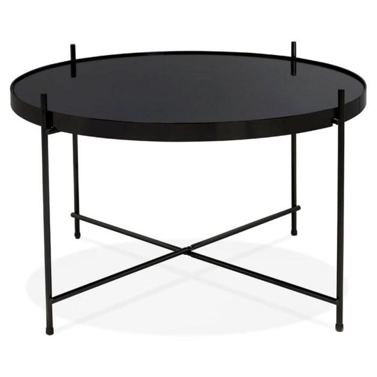 Paris Prix Table Basse Design Ronde  Kamal  63cm Noir