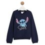 Voir la diapositive 1 : INEXTENSO Sweat bleu marine fille STITCH