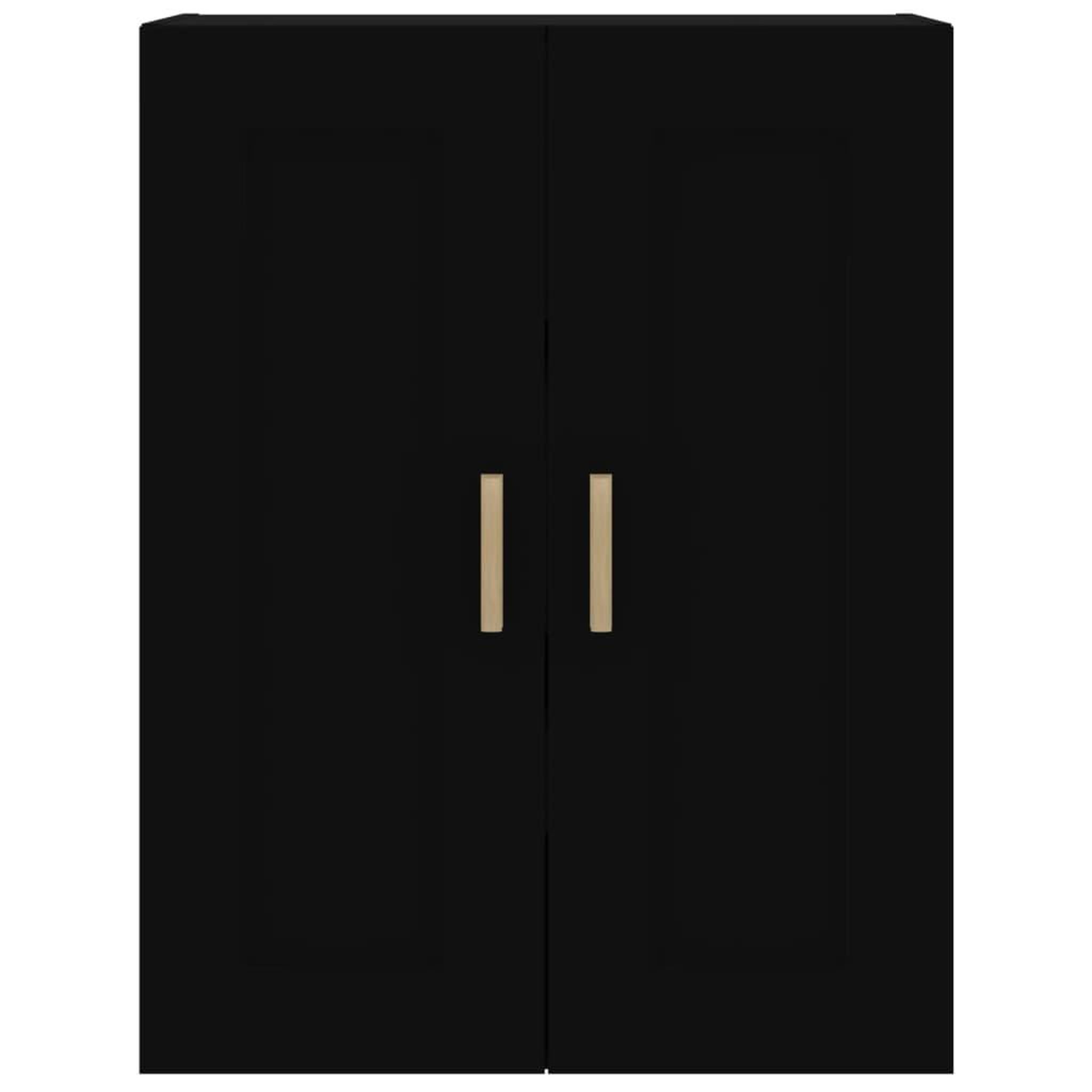 Voir la diapositive 5 : VIDAXL Armoire murale noir 69,5x32,5x90 cm bois d'ingenierie