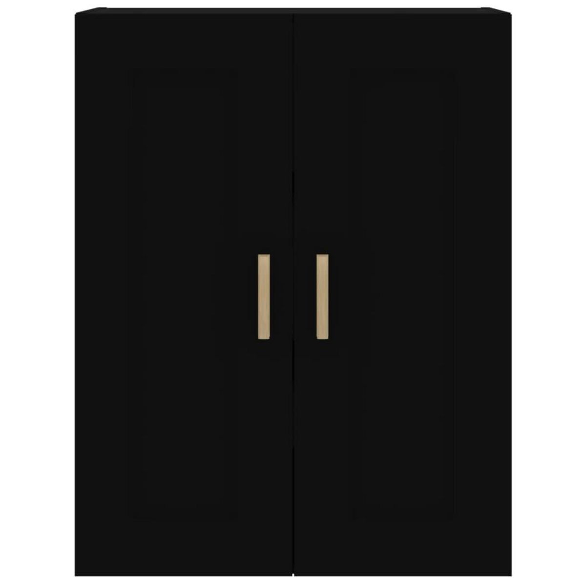 VIDAXL Armoire murale noir 69,5x32,5x90 cm bois d'ingenierie