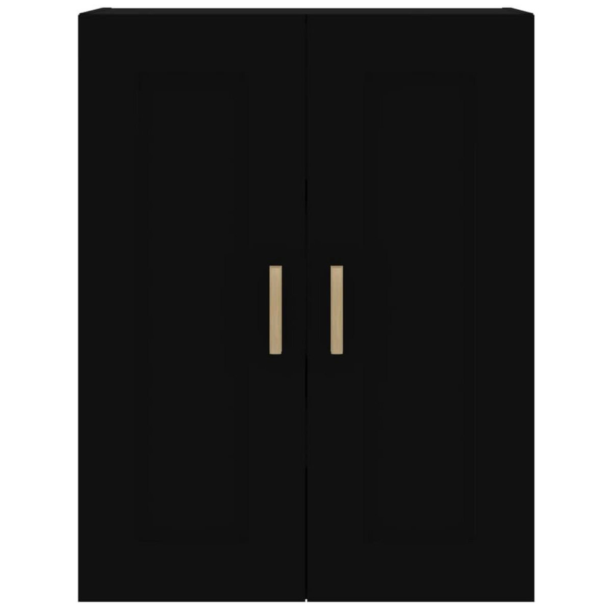 VIDAXL Armoire murale noir 69,5x32,5x90 cm bois d'ingenierie