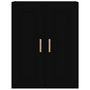 Voir la diapositive 5 : VIDAXL Armoire murale noir 69,5x32,5x90 cm bois d'ingenierie