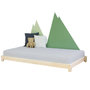 Voir la diapositive 1 : BENLEMI Lit simple en bois TEENY Verni 80x160cm