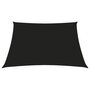 VIDAXL Voile de parasol tissu oxford carre 2x2 m noir